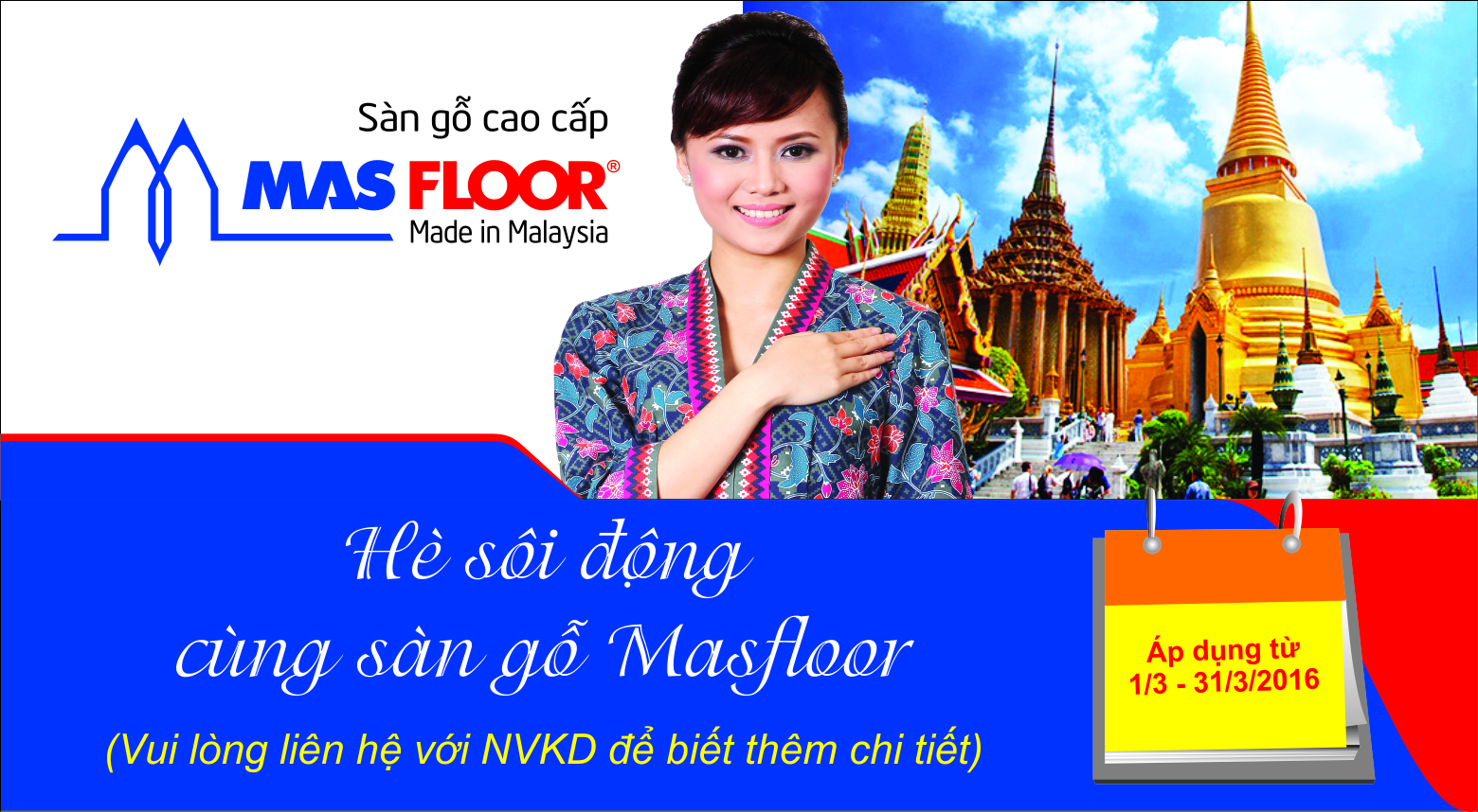 Cơ hội du lịch Thái Lan từ sàn gỗ Masfloor